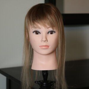 Human Hair Topper with Bangs